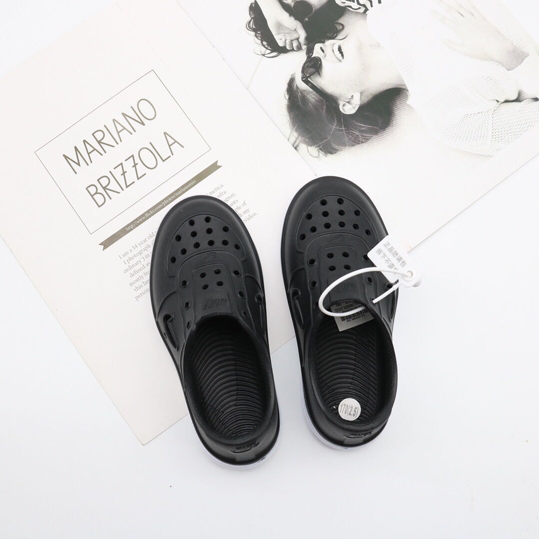 Nike Air Force Hole Shoes Beach Sandals" black"