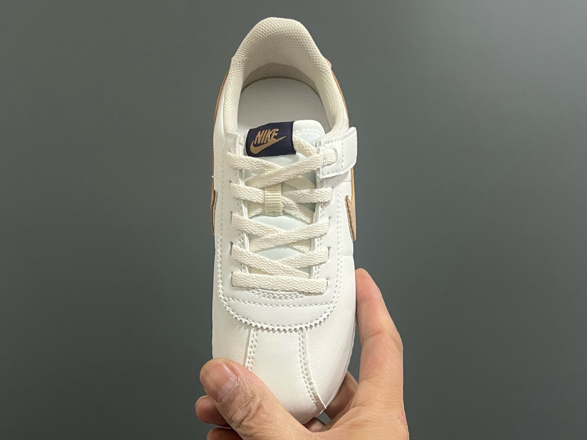 Nike Forrest Gump Classic Velcro Kids Shoes" white, beige"