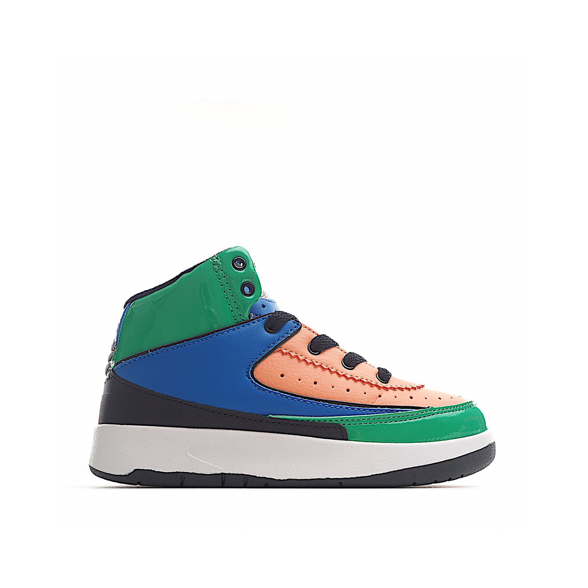 Jordan 2 retro running shoes for kids " red, black, navy, beige"