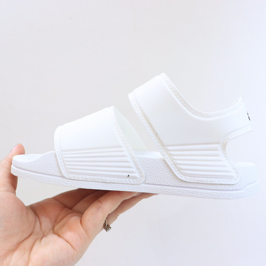 Adidas new open toe" white"