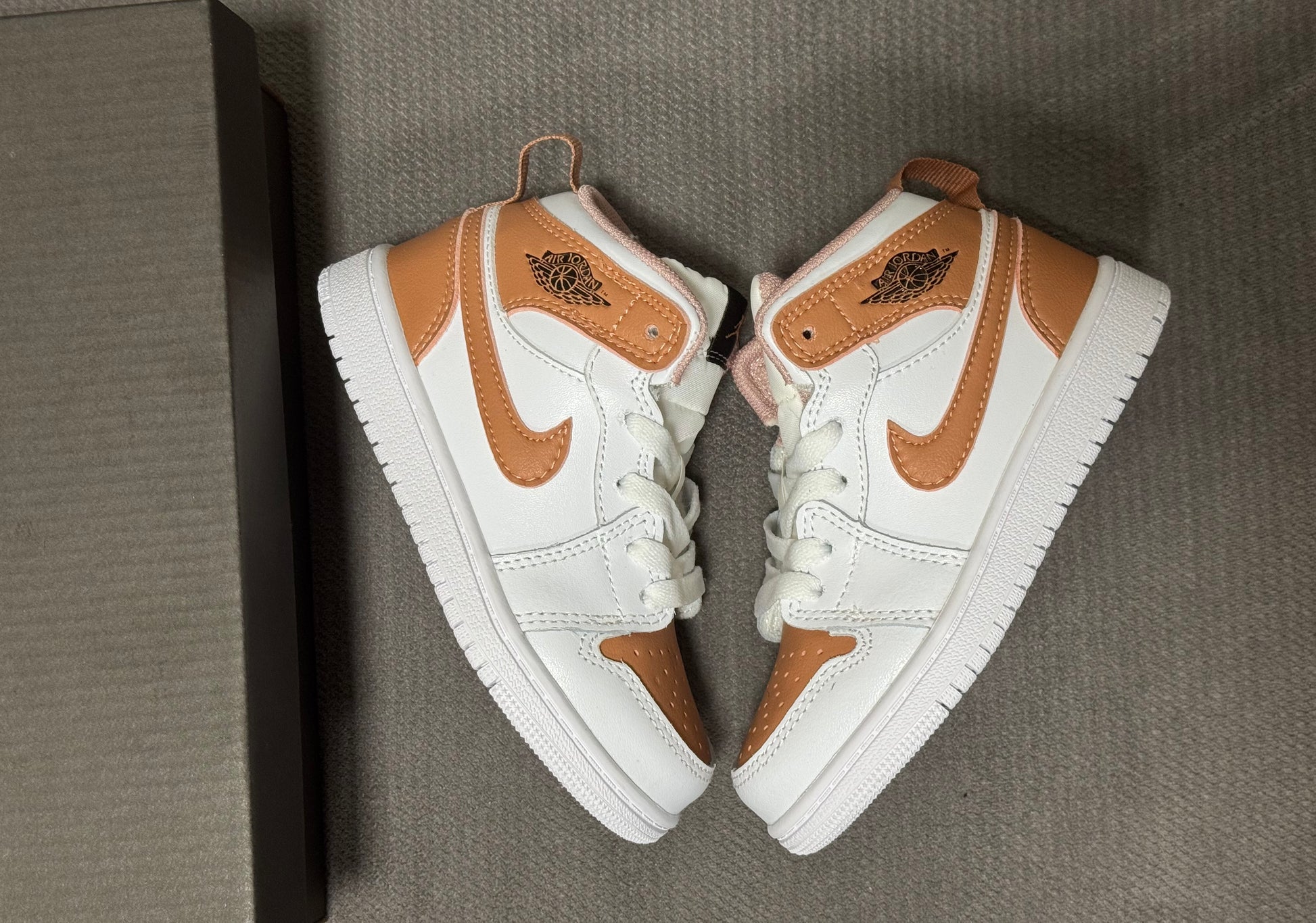Joe 1 lace up" white, brown"