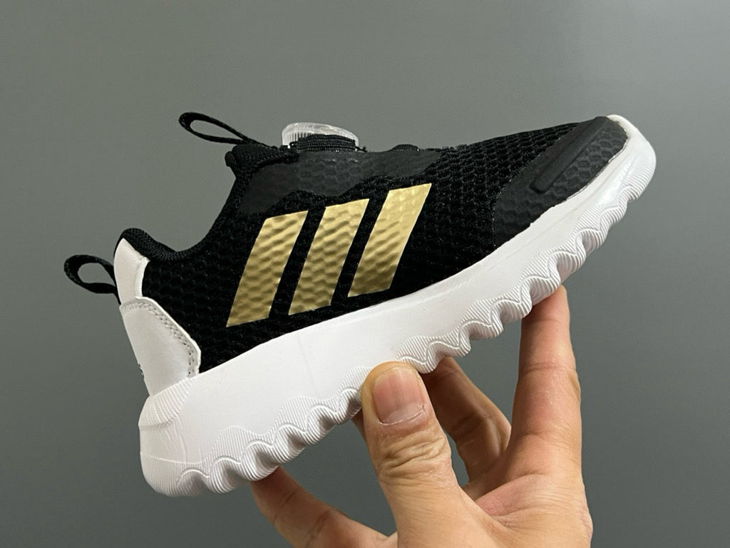 Adidas BOA lock 3 mesh shoes for children" black, gold"