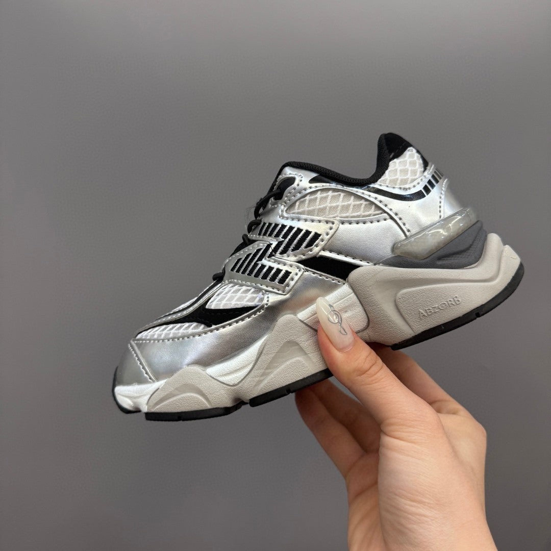 New Balance 9060 series retro versatile dad style elephant" black, silver"