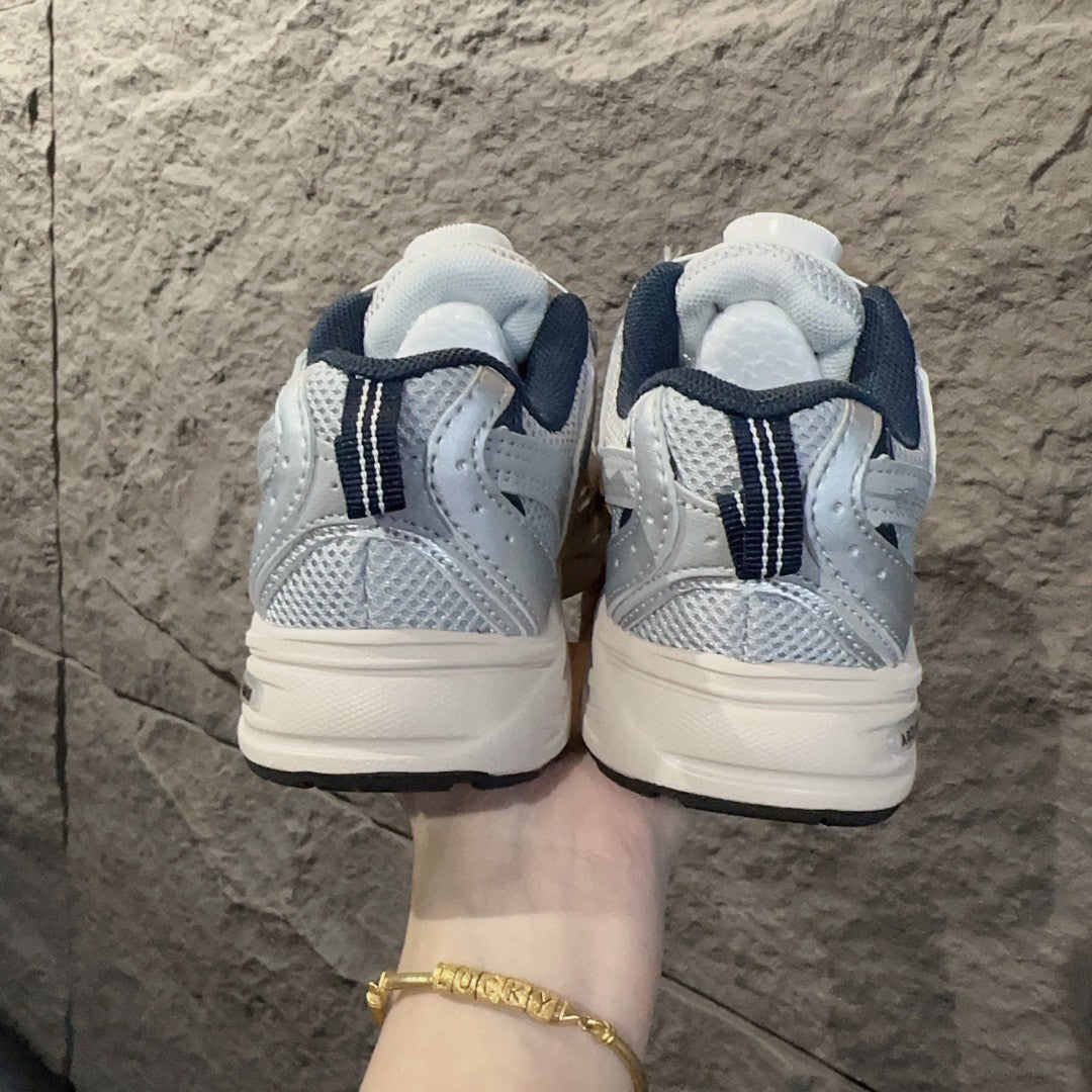 NB530 rotating button children's " silver"