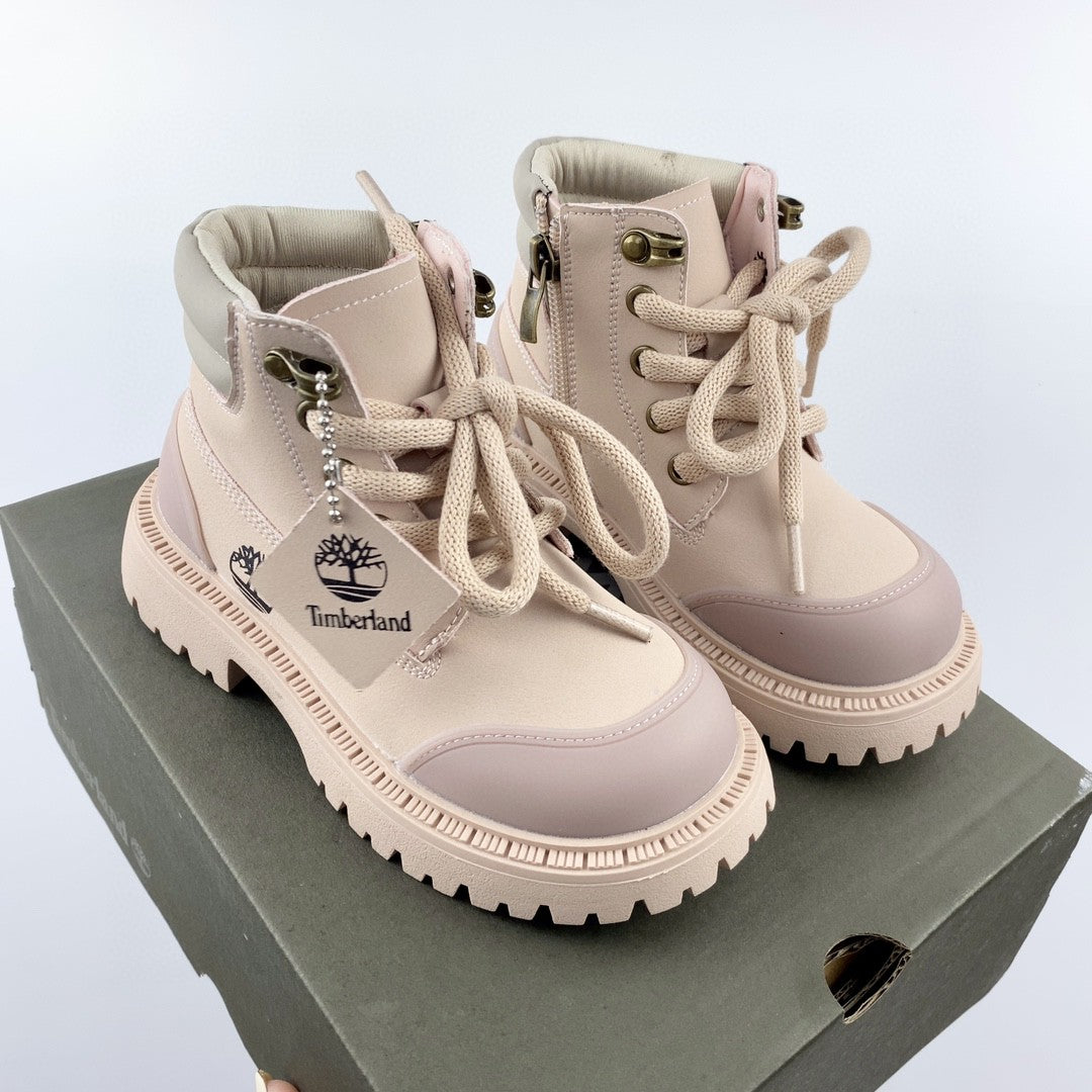 Timberland children's martin boots"light pink"