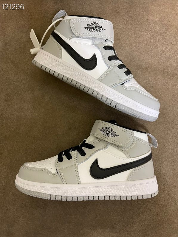 Joe's high-top Velcro children's shoes" gray, white"