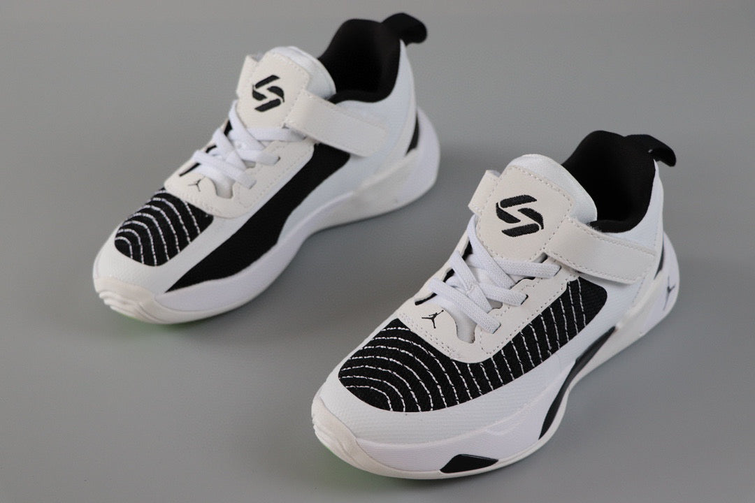 Jordan Doncic children's sports shoes" black, white"