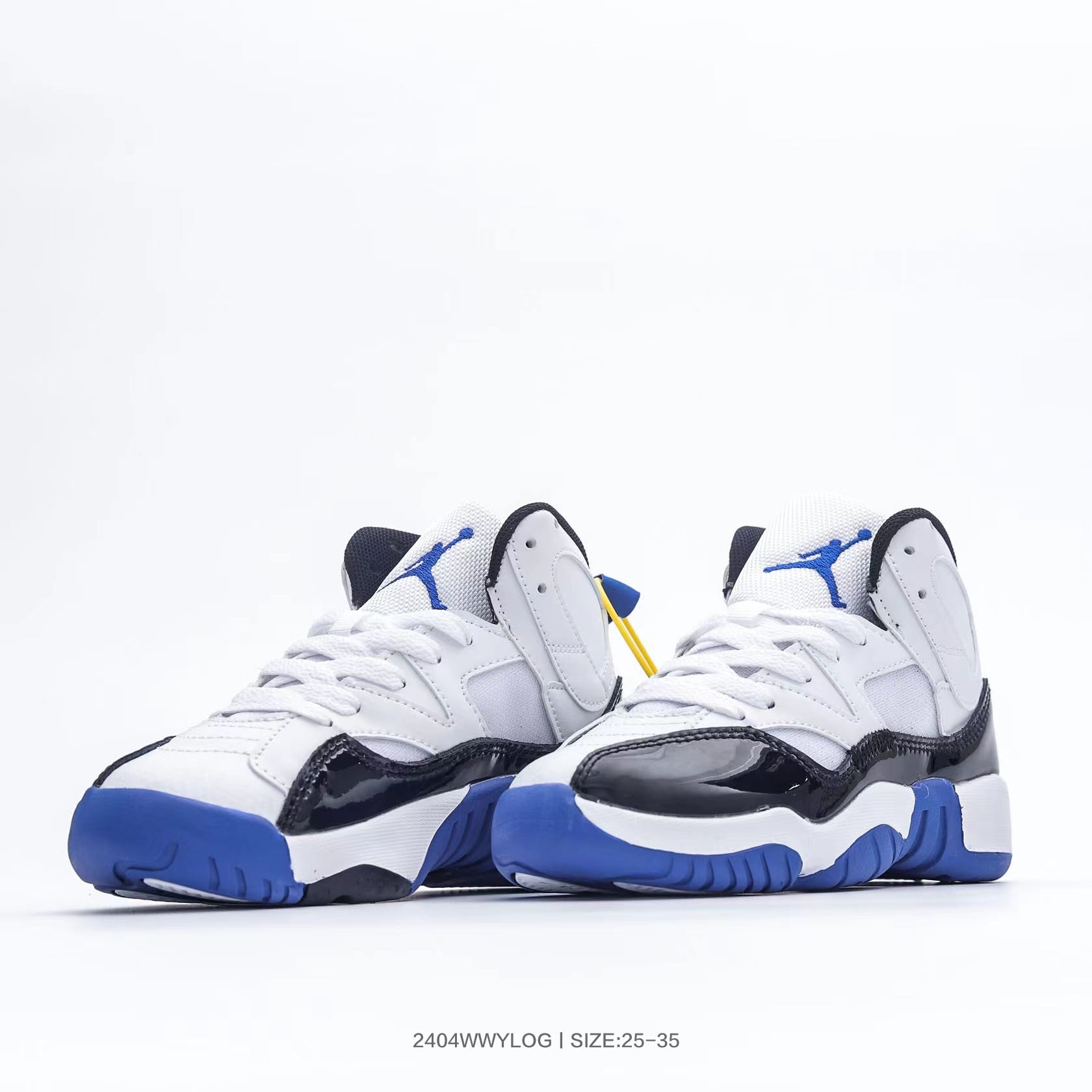 Jordan 612 series" white, black, blue"