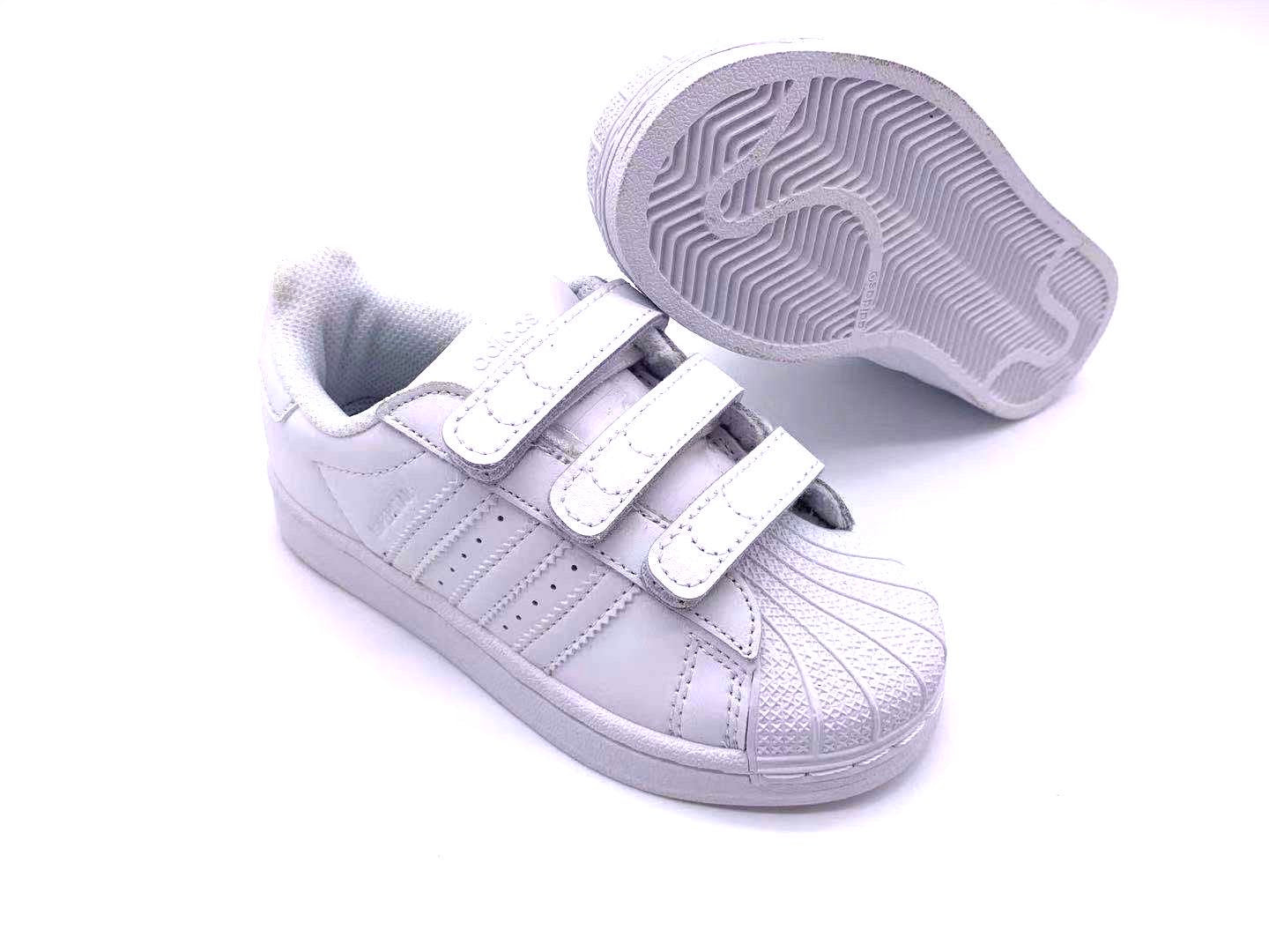 Adidas classic shell toe children's shoes" white"