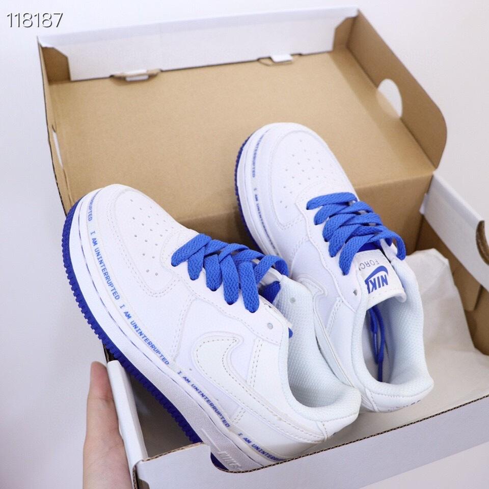 Air Force low-top lace-up sneakers" white"