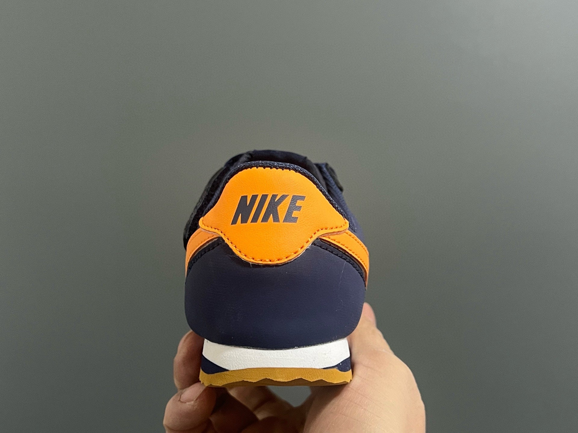 Nike Forrest Gump Classic Velcro Kids Shoes" Navy"