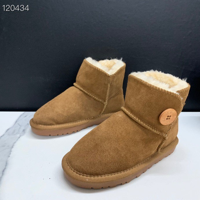 UGG mahogany buckle children's snow boots" brown"