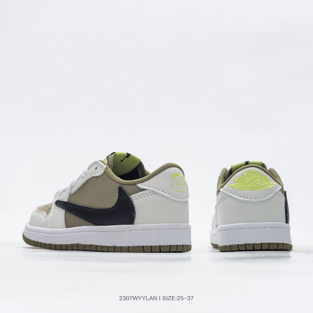 Joe 1 low-top hook series children's shoes" light beige, off white"