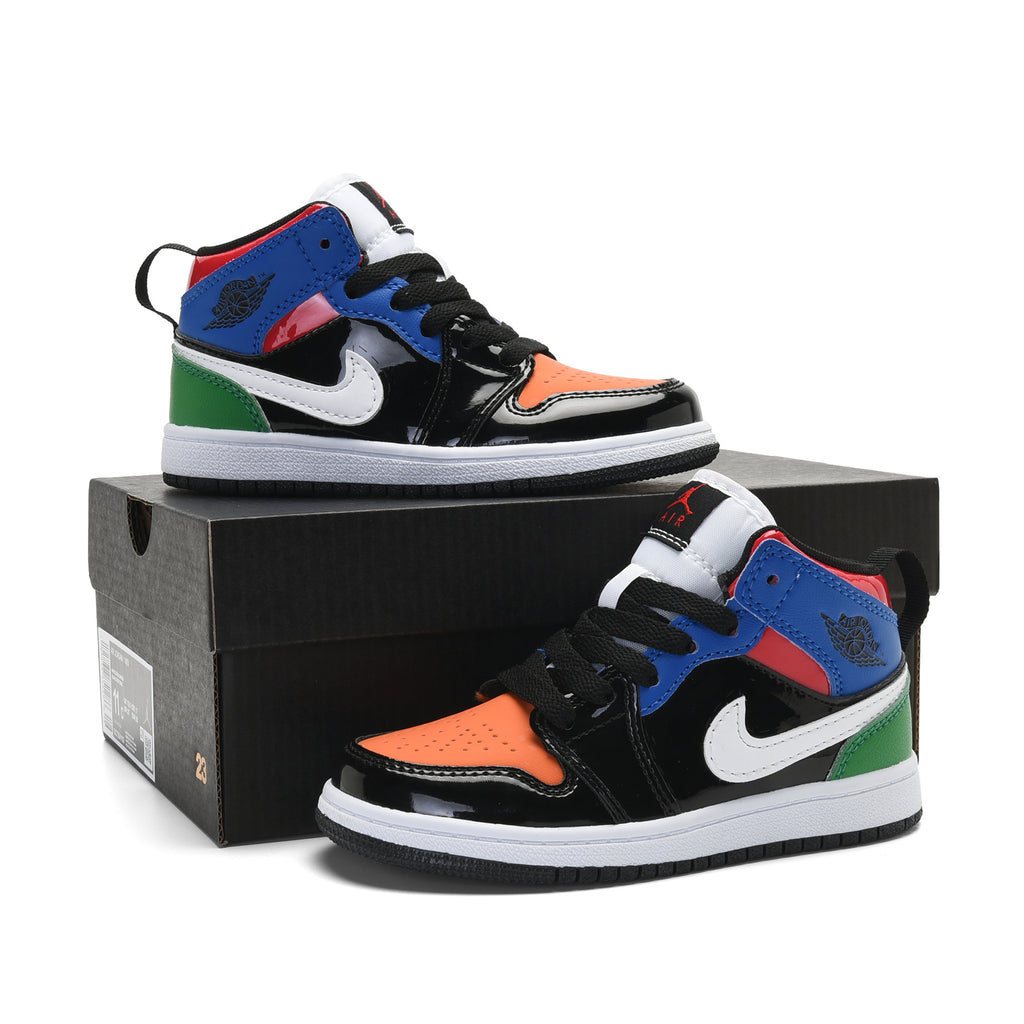 AJ-112" black, blue, green"