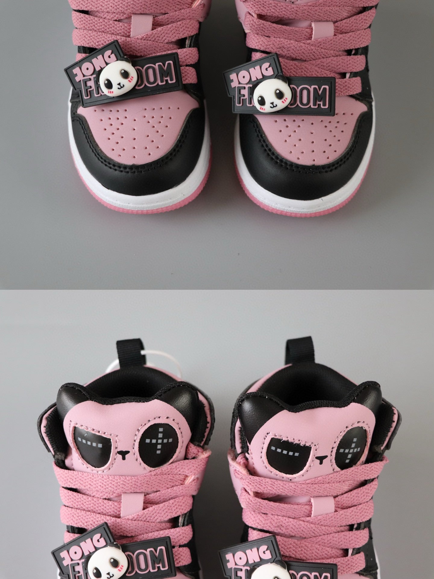 AJ Jordan Panda Light Shoes" black, pink"