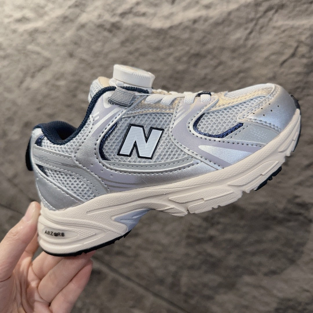 NB530 rotating button children's " silver"