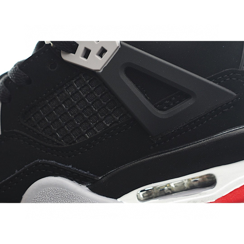 NK AJ 4th generation lace-up basketball air cushion children's shoes" black, gray"