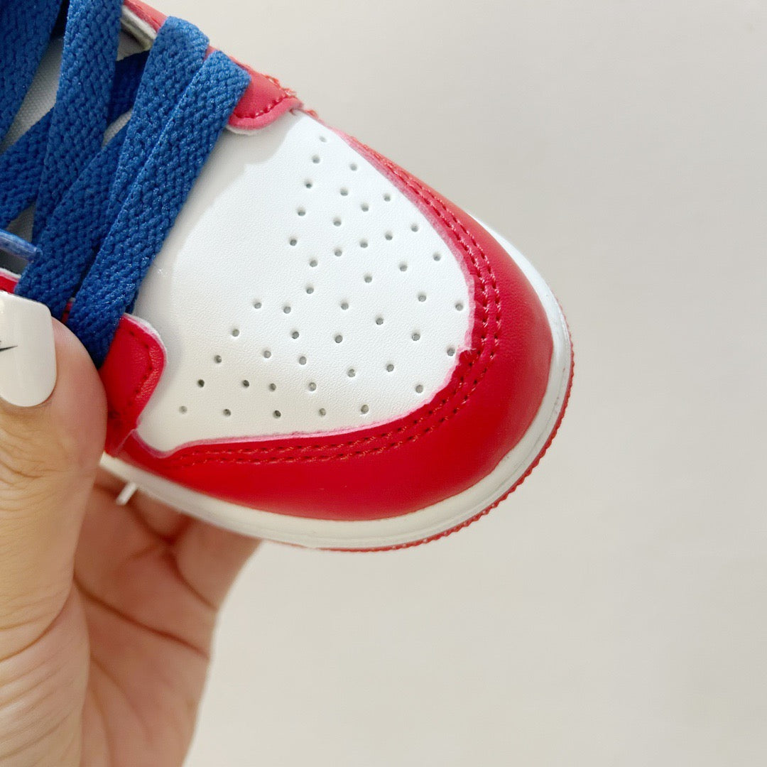 AJ1 Super Mario joint" red, white, yellow, blue"