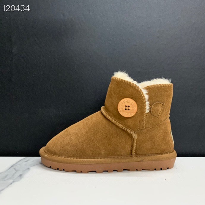 UGG mahogany buckle children's snow boots" brown"