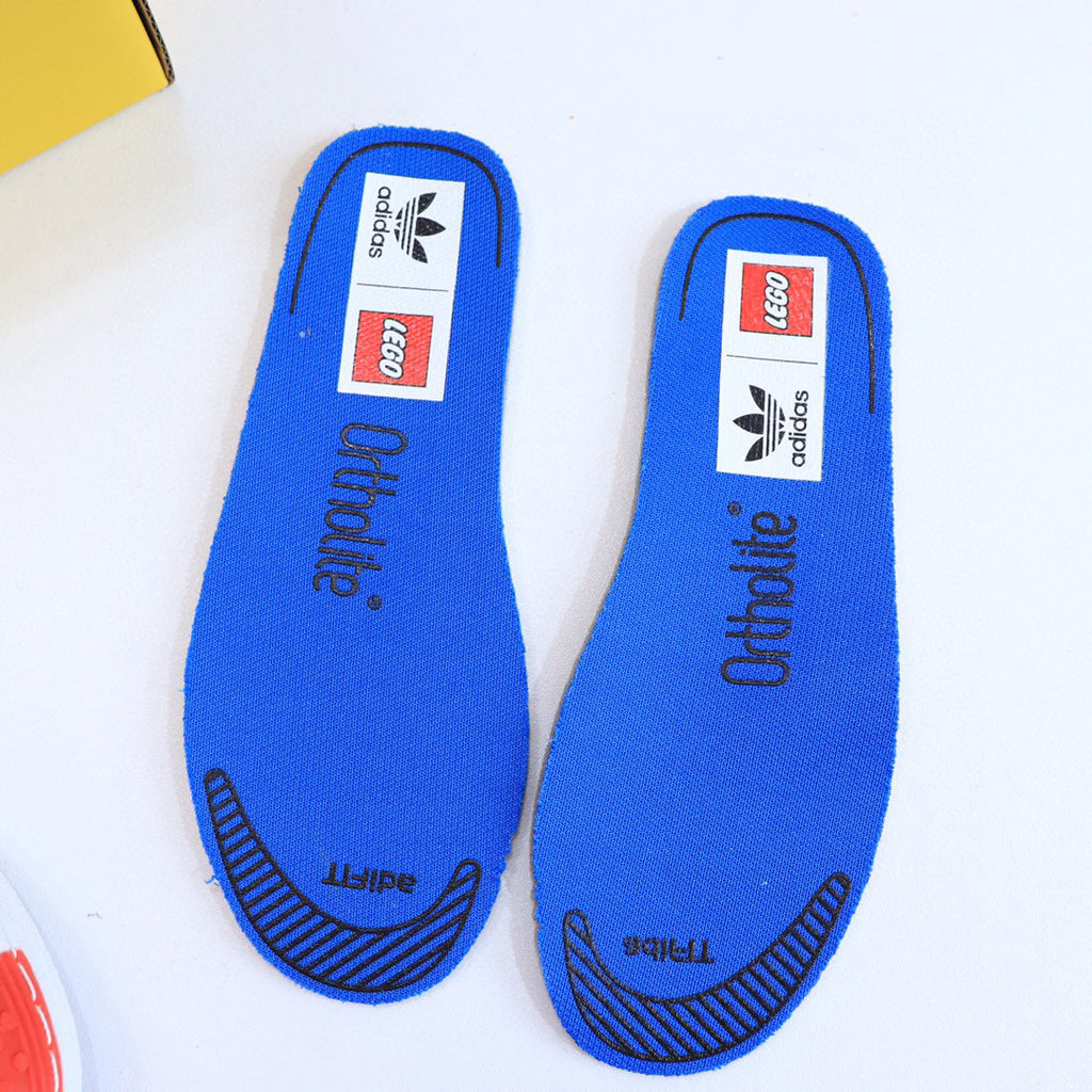 Adidas LEGO joint shell toe children's shoes" white, blue, red"