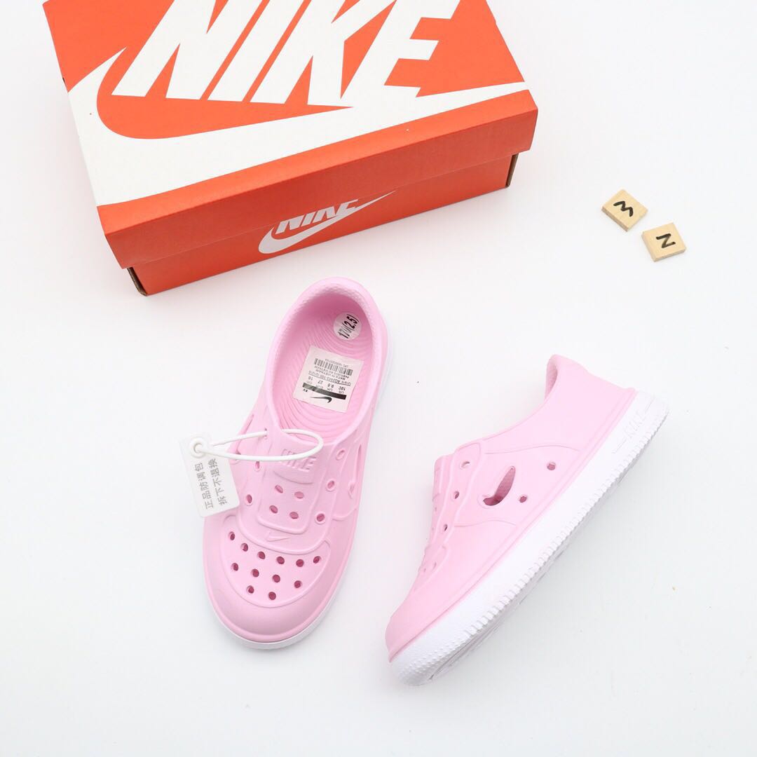 Nike Air Force Hole Shoes Beach Sandals" Pink"