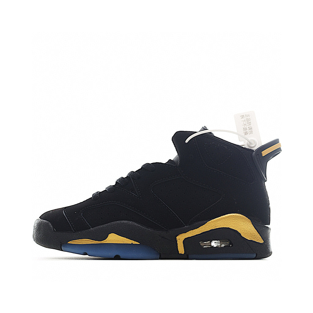 Joe 6 Air Cushion Basketball Shoes for Kids" black, gold"