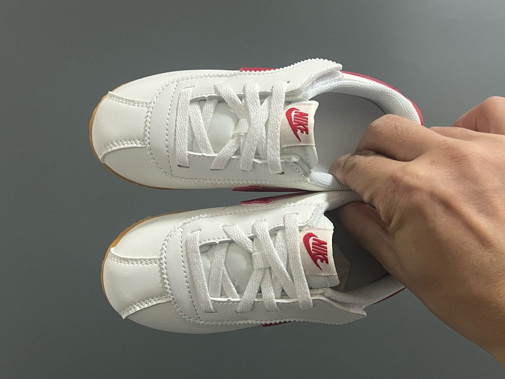 Nike Forrest Gump Classic Velcro Kids Shoes" white, red"