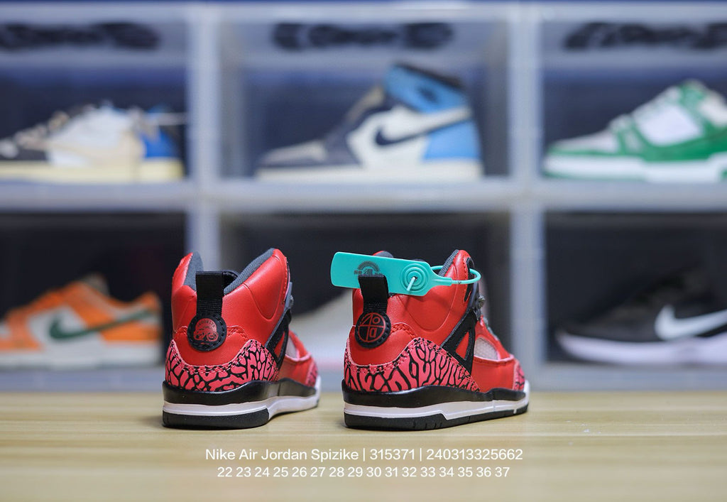 Jordan 3.5 3D Embossed Children's Shoes "red"