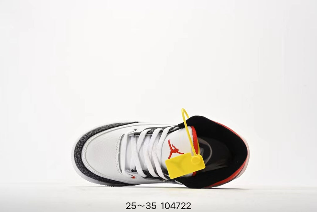 Joe 3" white, black"