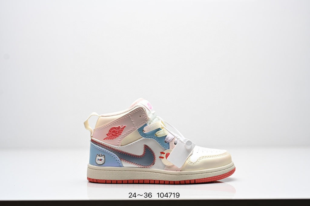 Air Jordan 1 Mid SE AJ1 Jordan mid-top basketball shoes " cream, several color"