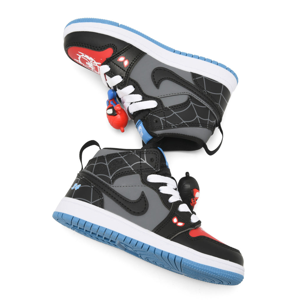 ordan/Jordan children's shoes Spider-Man cartoon doll" black, gray, red"