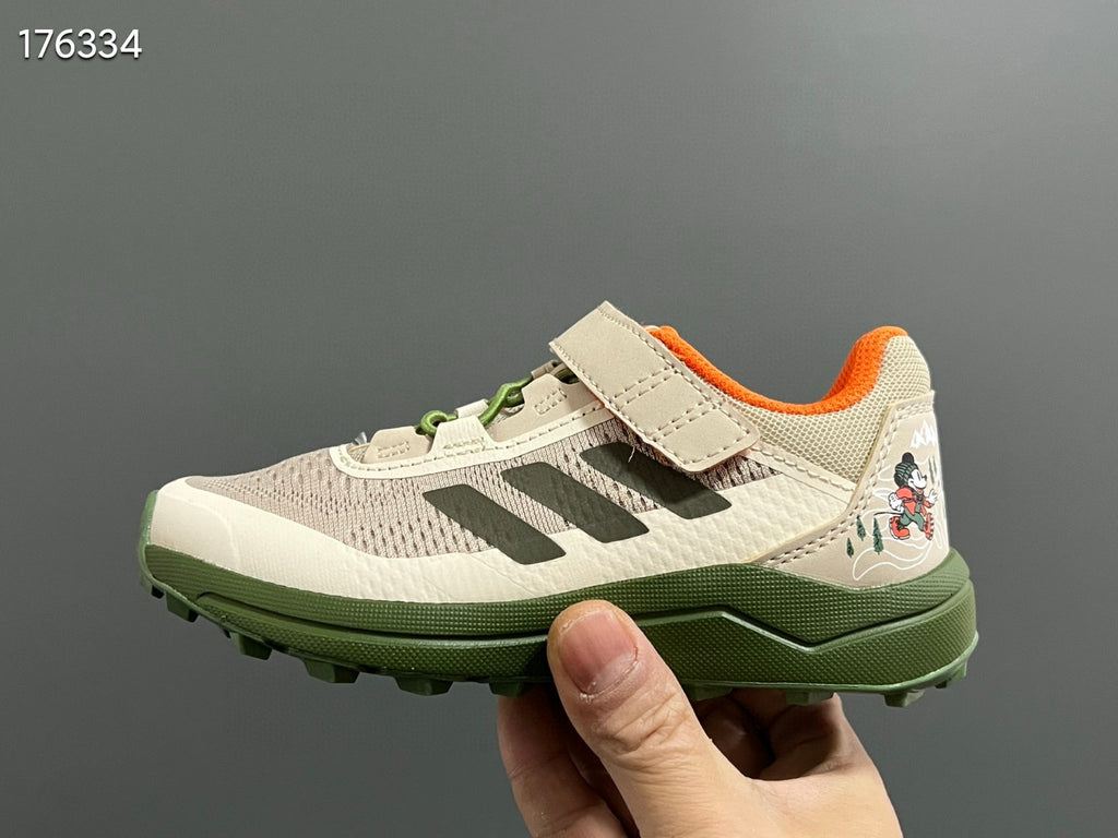AD Lego joint outdoor lightweight children's sports shoes" gray, green"