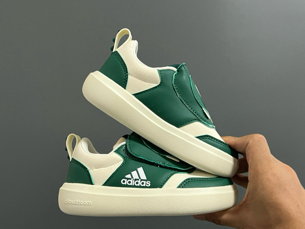 Adidas Little Dragon joint Velcro children's shoes" cream, green"