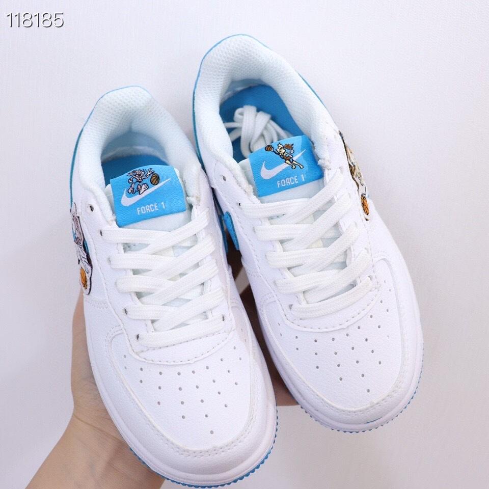 Air Force low-top lace-up sneakers" white"
