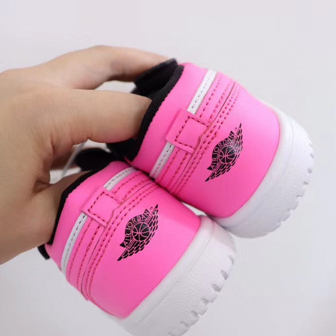 Jordan low top elastic band" white, black, pink"