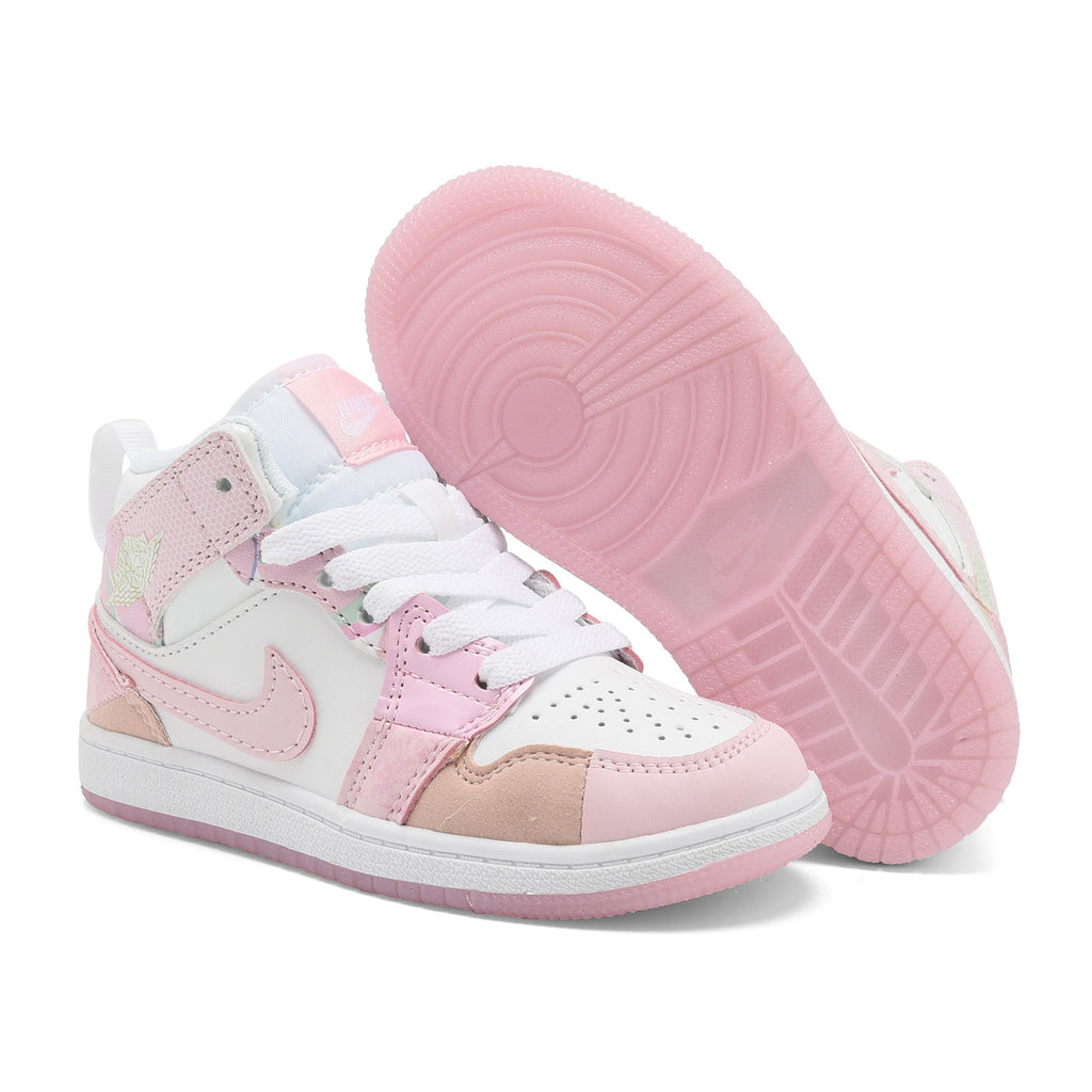 AJ-127" baby pink, brown"