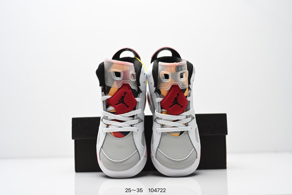 Joe 6 split leather children's shoes " white, gray, red"