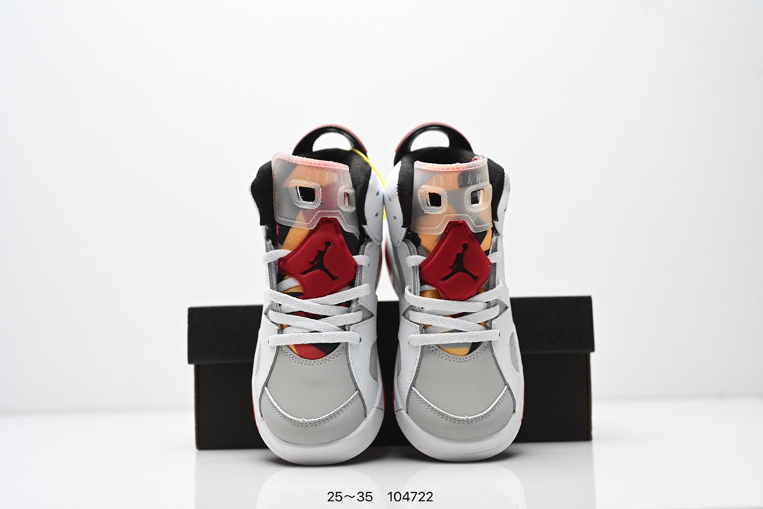 Joe 6 split leather children's shoes " white, gray, red"