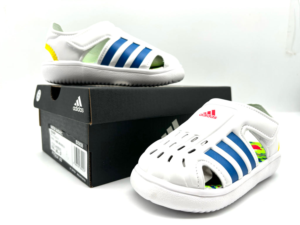 Adidas Seahorse III hole shoes" white, blue"