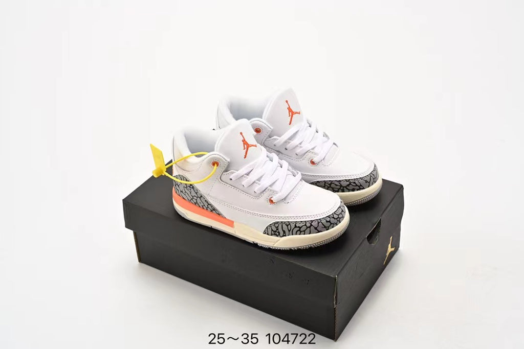 Joe 3" white, orange"