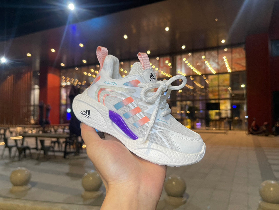 Adidas hollow running shoes " white"