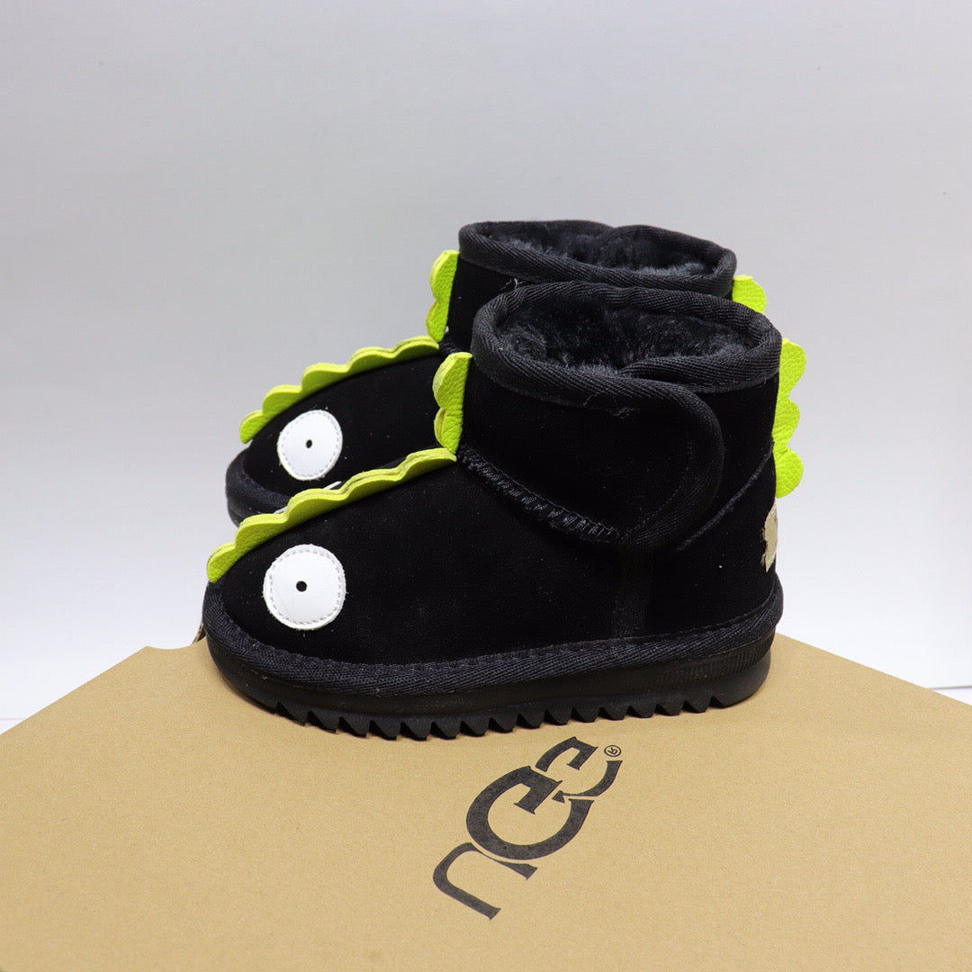 Ugg Velcro Dinosaur Children's Snow Boots" black"