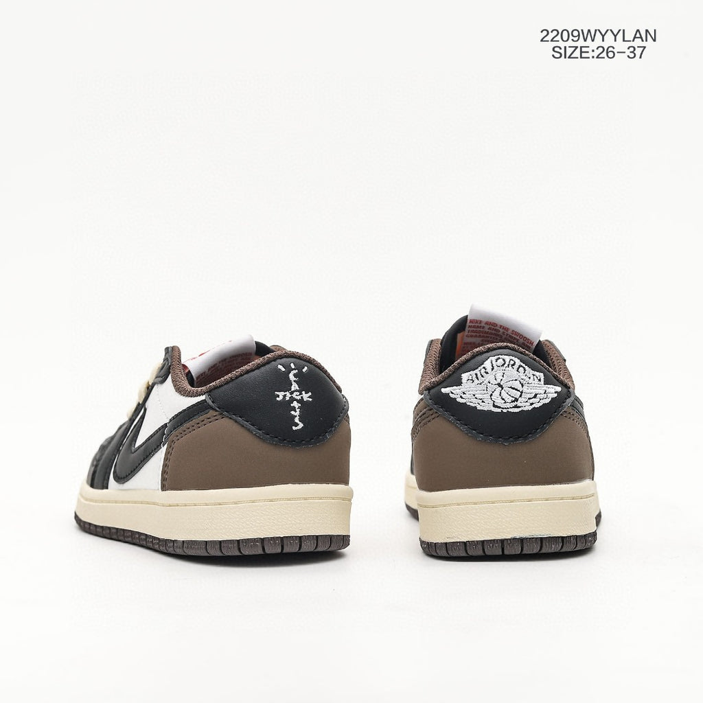 Jordan low-top hook series" white, black, brown, cream"