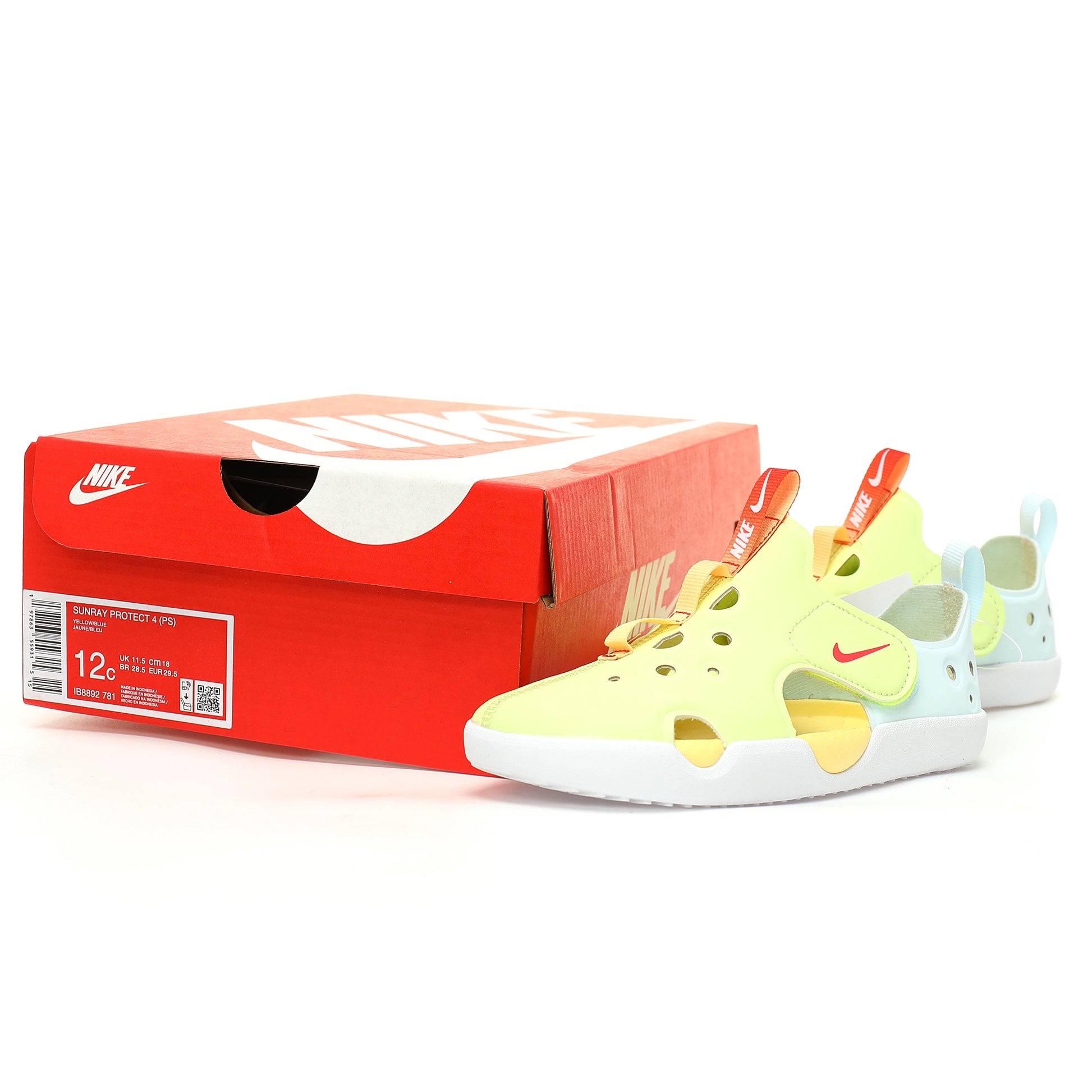 NK new SUNRAY PROTECT 4th generation children's beach hollow sandals" yellow"