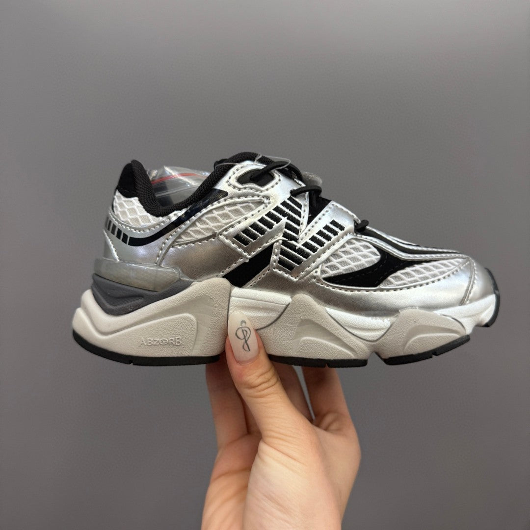 New Balance 9060 series retro versatile dad style elephant" black, silver"