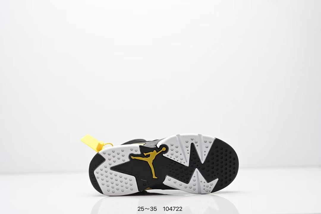 Joe 6 split leather children's shoes "black, yellow"