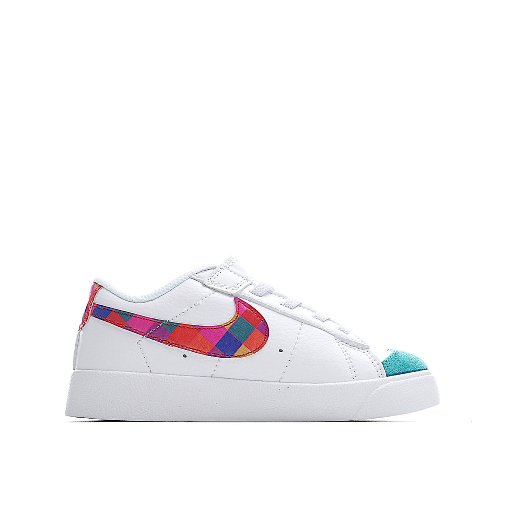 Trail Blazers Velcro Low-Top Kids Sneakers" white"