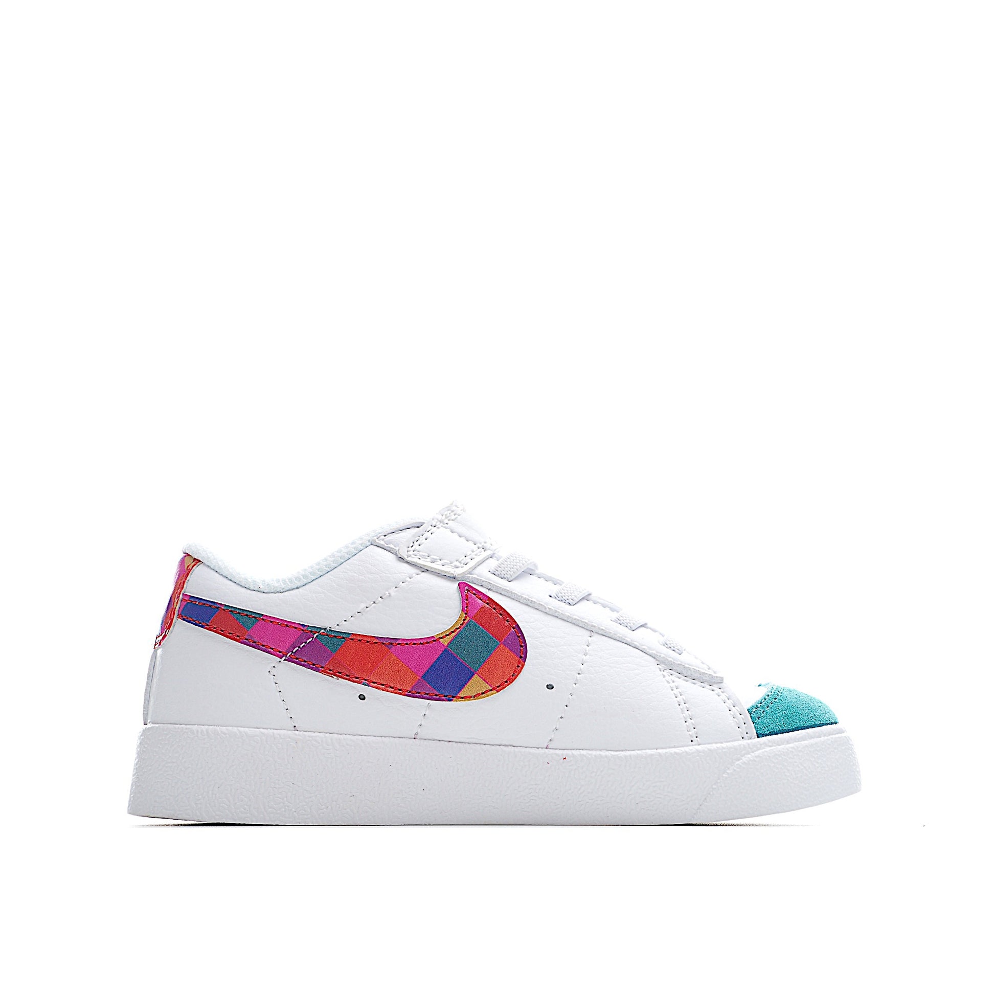Trail Blazers Velcro Low-Top Kids Sneakers" white"