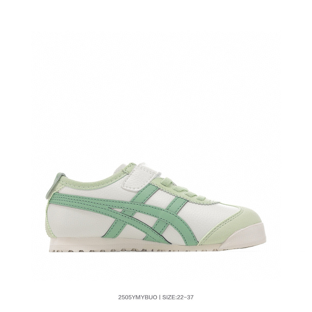 Asics shoes " white,& green"