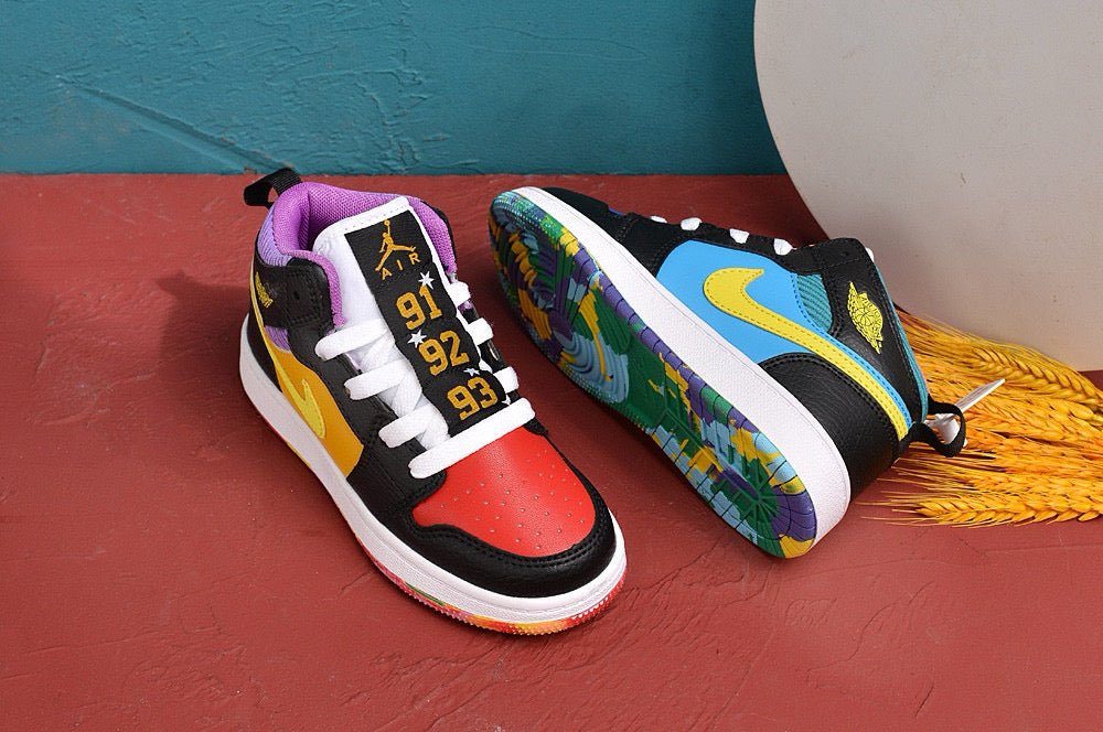 Jordan AJ1 children's shoes" seceral colors"